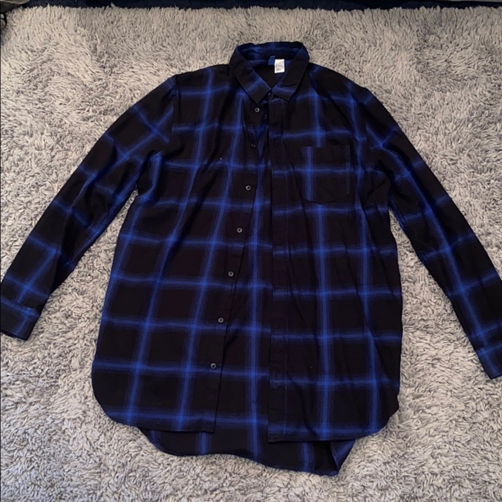 Black and Blue H&M Flannel